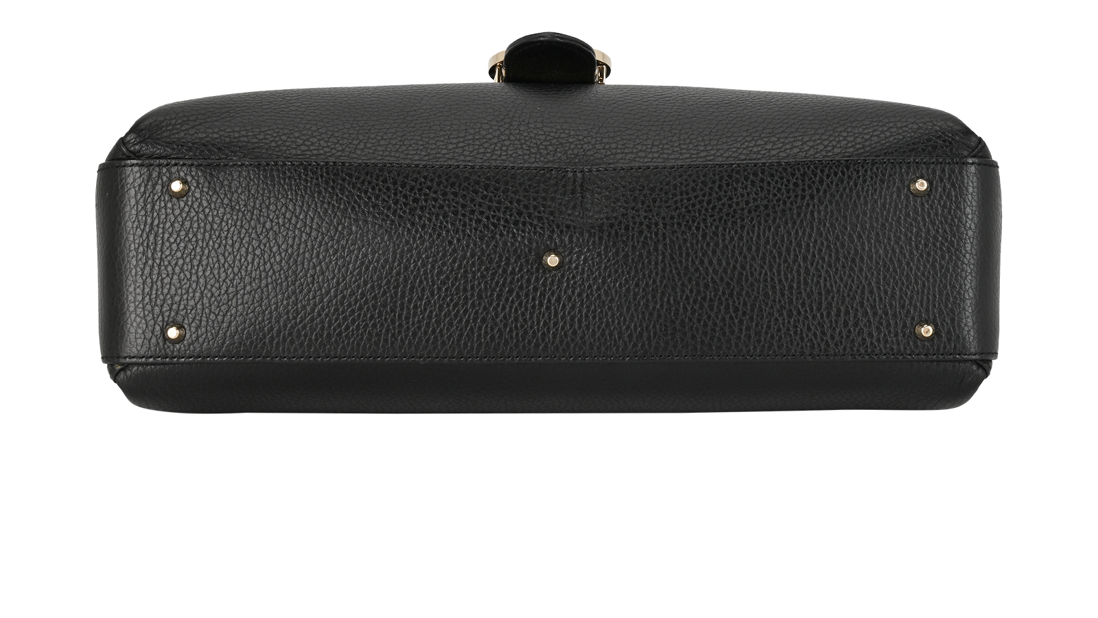 GG Interlocking Large Top Handle, &pound;650, Handbags, Black, Leather, Top view